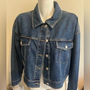 Forever‎ 21 Denim Jacket Rhinestone
